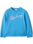 Mathew Rope Laces Logo Pamuklu Mavi Unisex Çocuk Sweatshirt 1