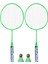 Çocuklar Için Badminton Raketleri, Raketle Raket Spor Seti, Çocuklar Için 2 Toplu Oyuncular Kapalı Açık Spor Yeşil (Yurt Dışından) 1