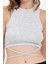 Belden Bağlamalı Fitilli Crop T-Shirt 2