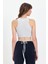 Belden Bağlamalı Fitilli Crop T-Shirt 3
