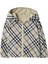 Reversible Check Krem Rengi Pamuk Karışımlı Unisex Çocuk Trençkot 1
