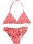 Pembe Desenli Koton Kız Çocuk Bikini Takımı 1
