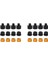 24 Parça Mikrofon Dişi Adaptör Seti Mikrofon Standı Adaptörü 5/8 Dişi - 3/8 Erkek ve 3/8 Dişi - 5/8 Erkek Vida Adaptörü (Yurt Dışından) 3