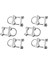Çift Anten Direk Kelepçesi V Çene Bloğu, U Cıvatalar ile Ağır Hizmet Tipi Anti-Pas Direk - Tv Için Direk Montaj Braketi Kiti, Cb (6 Set) (Yurt Dışından) 1