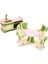 4 Takım Ahşap Minyatür Mobilya Puzzle Modeli Çocuk (Yurt Dışından) 3