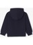 Lacivert Pike Kapüşonlu Fermuarlı Kız Çocuk Sweatshirt 2