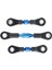 6 Adet Metal Direksiyon Çubuğu Bağlantı Çubuğu Rot Tt-01 TT01 1/10 Rc Araba Yükseltme Parçaları Aksesuarları, Mavi (Yurt Dışından) 2