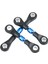 6 Adet Metal Direksiyon Çubuğu Bağlantı Çubuğu Rot Tt-01 TT01 1/10 Rc Araba Yükseltme Parçaları Aksesuarları, Mavi (Yurt Dışından) 5