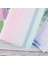 A6 Gradient Makaron Ciltli El Defteri Deri Pu Gevşek Yapraklı Defter Nakit Bütçe Fermuarlı Çanta, Yeşil Pembe (Yurt Dışından) 5