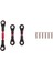 3 Adet Metal Direksiyon Çubuğu Bağlantı Çubuğu Rot Tt-01 TT01 1/10 Rc Araba Yükseltme Parçaları Aksesuarları, Kırmızı (Yurt Dışından) 4