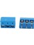 300 Adet Mavi Abs KF301-3P 5.08MM 3 Pin Bağlantı Terminali Vidalı Terminal Konnektörü (Yurt Dışından) 3