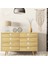 Boho Rattan Dresser Kolları Yuvarlak Ahşap Çekmece Kolları El Yapımı Hasır Dokuma ve Vidalar Boho Mobilya Kolları Bej 24 Adet (Yurt Dışından) 2