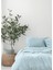 Washed Linen Yeşil Keten Çift Kişilik Nevresim Kılıfı 279X228 cm 2