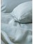 Washed Linen Yeşil Keten Çift Kişilik Nevresim Kılıfı 279X228 cm 4