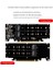 2x Pcıe 4.0 Çift Diskli PCIEX16 - M.2 M-Key Nvme SSD Genişletme Kartı, 4 Nvme M.2 M Key 2280 Ssd'yi (Yurt Dışından) 5