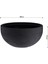 Siyah Plastik Nervürlü Saksı 58 x 27 cm 2