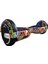 Bluetooth Hoparlörlü Akıllı Dengeli Turuncu Grafiti Desenli Hoverboard 1