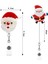 2x Noel Rozeti Makarası Geri Çekilebilir Hemşire Klipsleri Tatil Sevimli Isim Kimlik Makarası, Hemşire Öğretmen (Yurt Dışından) 2