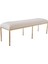 Perla Metal Ayaklı Krem Bench 2