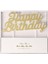 Altın Rengi Happy Birthday Pasta Mumu 1