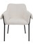 Armrest Bess Krem Polyester Sandalye 1