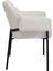 Armrest Bess Krem Polyester Sandalye 6