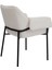 Armrest Bess Krem Polyester Sandalye 7