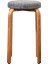 Gri Amerikan Ceviz Tabure 50X34 cm 1