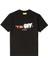 Siyah Logo Detaylı Erkek Çocuk T-Shirt 1