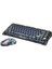 Mercury K1 Lite+M2 Şeffaf Siyah Kablosuz Rgb Işıklı Mekanik Gaming Klavye ve Optik Mouse Seti 2