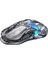 Mercury K1 Lite+M2 Şeffaf Siyah Kablosuz Rgb Işıklı Mekanik Gaming Klavye ve Optik Mouse Seti 3