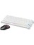 Mercury Beyaz K1 Lite+M2 Kablosuz Rgb Işıklı Mekanik Q Gaming Klavye ve Optik Mouse Seti 2
