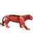 Panther Kırmızı Porselen Heykel 1