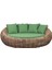 Cocoon Natural Yeşil Örgü Daybed Bahçe Koltuğu 1