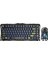 Mercury Siyah K1 Lite+M2 Kablosuz Rgb Işıklı Mekanik Q Gaming Klavye ve Optik Mouse Seti 1