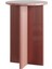 Tri Soft Bordo Yuvarlak Yan Sehpa 55X38 cm 1