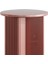 Tri Soft Bordo Yuvarlak Yan Sehpa 55X38 cm 2