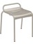 Luxembourg Bej Metal Tabure 1