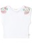 Beyaz Payetli Kız Çocuk T-Shirt 1
