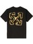 Siyah Logo Detaylı Erkek Çocuk T-Shirt 2