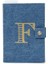 Mavi Denim Görünümlü Harf Baskılı Defter 1