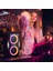 T9PRO Işıklı Karaoke Partybox Ipx5 Kablosuz Ses Bombası Siyah Çift Mikrofonlu Bluetooth Hoparlör 6