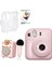 Instax Mini 12 Pembe Fotoğraf Makinesi + 10'lu Film Şeffaf Kılıf ve Divoom Fairy Ok Pembe Karaoke Mikrofonlu Fm Radyolu Bluetooth Hoparlör Seti 1