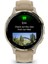 Venu 3s Soft Gold French 41MM Gri Deri Kayışlı Akıllı Saat 4