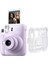Instax Mini 12 Lila Fotoğraf Makinesi + Şeffaf Kılıf Seti 1