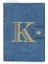 Mavi Denim Görünümlü Harf Baskılı Defter 1