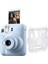 Instax Mini 12 Mavi Fotoğraf Makinesi + Şeffaf Kılıf Seti 1