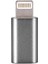 Apple Şarj Dönüştürücü Otg Micro USB To Iphone Lightining Çevirici Dönüştürücü Adaptör Gri 1
