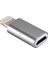 Apple Şarj Dönüştürücü Otg Micro USB To Iphone Lightining Çevirici Dönüştürücü Adaptör Gri 3