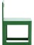 Rectangle Tubi Chair Yeşil Çalışma Sandalyesi 2